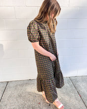 Load image into Gallery viewer, Time Will Tell Navy Floral Midi Dress