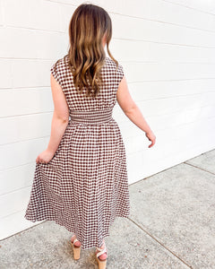 Here For The Fall Brown Dress