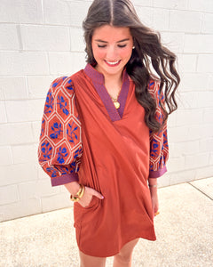 New Heights Rust Dress