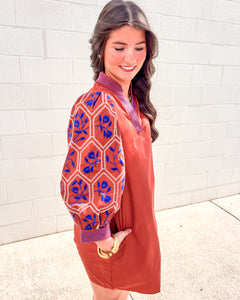 New Heights Rust Dress