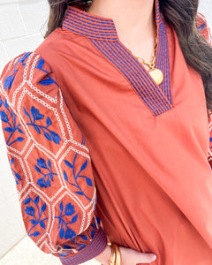 New Heights Rust Dress