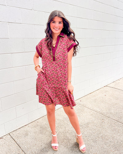 Erase Your Memory Burgundy Dress