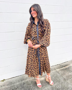 Help Me Out Animal Print Dress