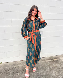 Moonlit Garden Green Dress