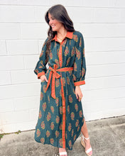 Load image into Gallery viewer, Moonlit Garden Green Dress