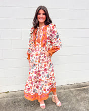 Load image into Gallery viewer, Lay Low Ivory Floral Dress