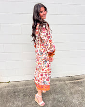 Load image into Gallery viewer, Lay Low Ivory Floral Dress