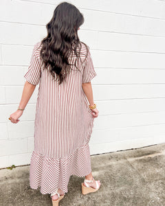 Waiting For Everything Rust Dress