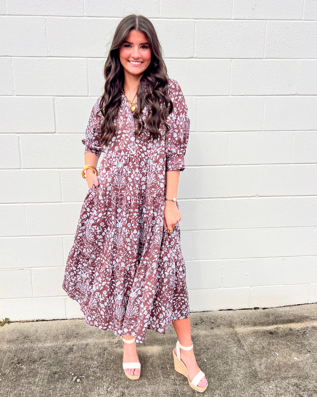 Sassy Moments Brown Dress