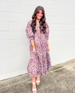 Sassy Moments Brown Dress