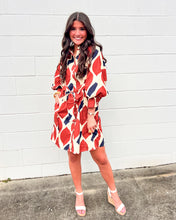 Load image into Gallery viewer, Down To The Last Ecru &amp; Rust Dress