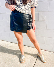 Load image into Gallery viewer, The Deluxe Edition Black Leather Skort