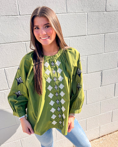 Give Yourself Credit Olive Top