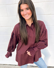 Load image into Gallery viewer, Head My Way Burgundy Top