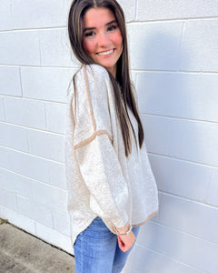 Know You Look Good Cream Sweater