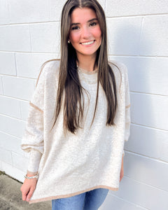 Know You Look Good Cream Sweater