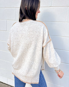 Know You Look Good Cream Sweater