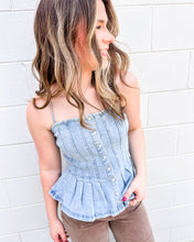 Load image into Gallery viewer, Only Option Light Denim Top