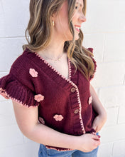 Load image into Gallery viewer, Remember The Night Burgundy Top