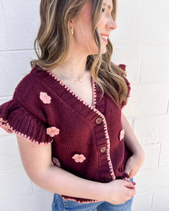 Remember The Night Burgundy Top
