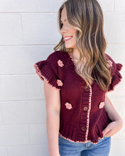 Load image into Gallery viewer, Remember The Night Burgundy Top