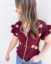 Load image into Gallery viewer, Remember The Night Burgundy Top