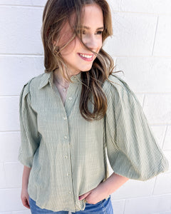 Tell A Lie Mint Top