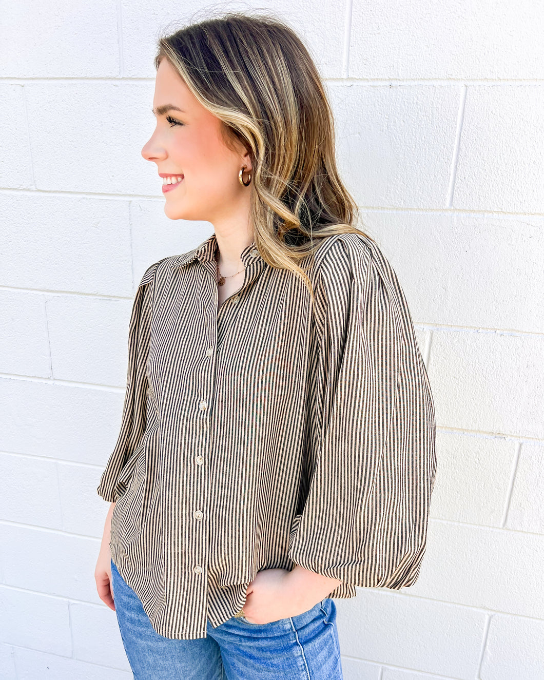 Tell A Lie Light Taupe Top