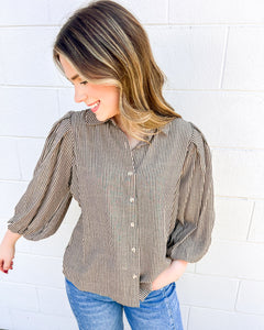 Tell A Lie Light Taupe Top