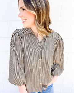 Tell A Lie Light Taupe Top