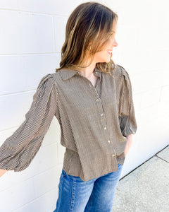 Tell A Lie Light Taupe Top