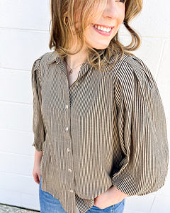 Tell A Lie Light Taupe Top