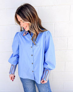 Somewhere In Between Blue Top