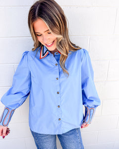 Somewhere In Between Blue Top