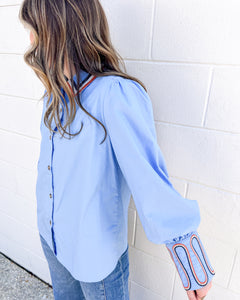 Somewhere In Between Blue Top