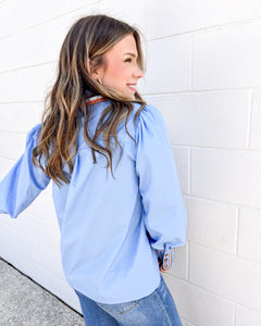 Somewhere In Between Blue Top