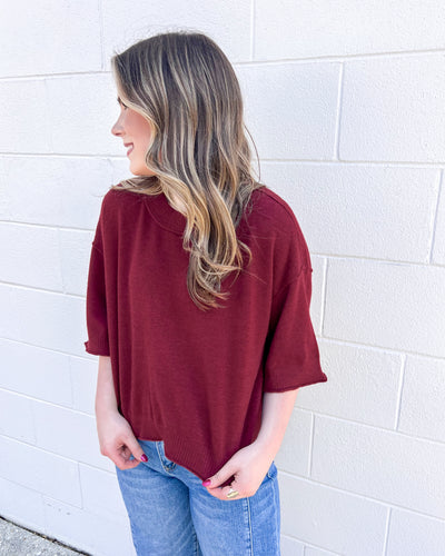 Fix Your Ways Burgundy Top
