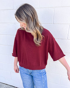Fix Your Ways Burgundy Top