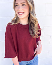 Load image into Gallery viewer, Fix Your Ways Burgundy Top