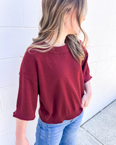 Fix Your Ways Burgundy Top