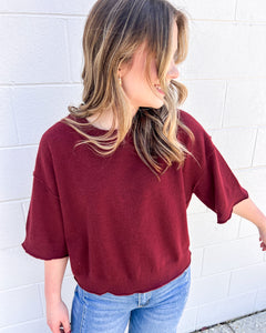 Fix Your Ways Burgundy Top