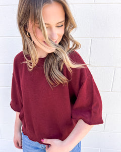 Fix Your Ways Burgundy Top