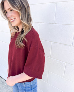 Fix Your Ways Burgundy Top