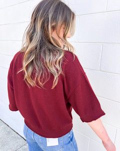 Fix Your Ways Burgundy Top