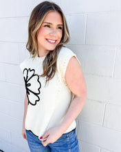 Load image into Gallery viewer, Remember Me Well Black Flower Top