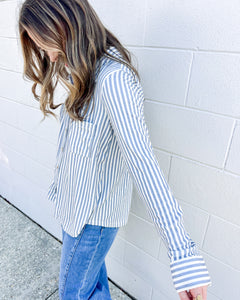 Got The Best Blue Button Down Top