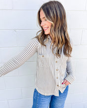 Load image into Gallery viewer, Got The Best Mocha Button Down Top