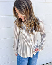Load image into Gallery viewer, Got The Best Mocha Button Down Top
