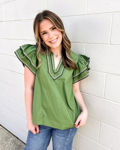 Value Of Yours Olive Top