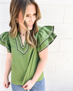 Value Of Yours Olive Top